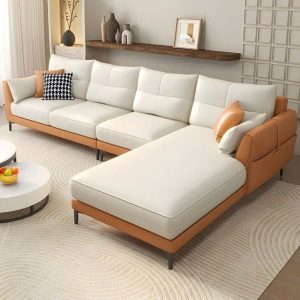 Ghế Sofa Trắng Chữ L
