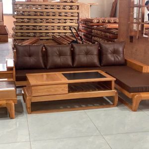 Bàn Gỗ Sofa Nệm Sang Trọng